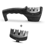 Diamond Tungsten Steel Knife Sharpener – Stainless Steel Kitchen Sharpening Tool with Detachable Design & Long-Lasting Whetstone