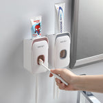 Automatic Toothpaste Dispenser Wall Mounted – Hands-Free Touchless Toothpaste Squeezer Bathroom Organizer