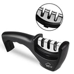 Diamond Tungsten Steel Knife Sharpener – Stainless Steel Kitchen Sharpening Tool with Detachable Design & Long-Lasting Whetstone