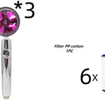 Propeller Turbo High Pressure Shower Head with Stop Button & Cotton Filter – Water Saving Handheld ABS Bathroom Nozzle