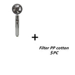 Propeller Turbo High Pressure Shower Head with Stop Button & Cotton Filter – Water Saving Handheld ABS Bathroom Nozzle