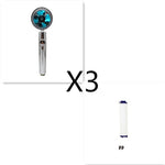 360° Rotating High Pressure Shower Head with Turbo Fan – Water Saving ABS Chrome Spray Nozzle with Filter Bathroom Accessory