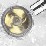 Propeller Turbo High Pressure Shower Head with Stop Button & Cotton Filter – Water Saving Handheld ABS Bathroom Nozzle