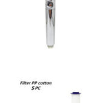 Propeller Turbo High Pressure Shower Head with Stop Button & Cotton Filter – Water Saving Handheld ABS Bathroom Nozzle