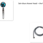 360° Rotating High Pressure Shower Head with Turbo Fan – Water Saving ABS Chrome Spray Nozzle with Filter Bathroom Accessory