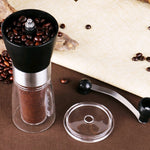 Manual Coffee Grinder Hand Crank – Portable Home Coffee Bean & Pepper Mill, 36g Capacity, Adjustable Burr Grinder