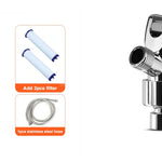 360° Rotating High Pressure Shower Head with Turbo Fan – Water Saving ABS Chrome Spray Nozzle with Filter Bathroom Accessory