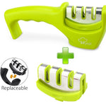 Diamond Tungsten Steel Knife Sharpener – Stainless Steel Kitchen Sharpening Tool with Detachable Design & Long-Lasting Whetstone