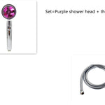 360° Rotating High Pressure Shower Head with Turbo Fan – Water Saving ABS Chrome Spray Nozzle with Filter Bathroom Accessory