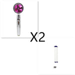 360° Rotating High Pressure Shower Head with Turbo Fan – Water Saving ABS Chrome Spray Nozzle with Filter Bathroom Accessory