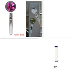 360° Rotating High Pressure Shower Head with Turbo Fan – Water Saving ABS Chrome Spray Nozzle with Filter Bathroom Accessory