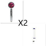 360° Rotating High Pressure Shower Head with Turbo Fan – Water Saving ABS Chrome Spray Nozzle with Filter Bathroom Accessory