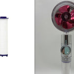 360° Rotating High Pressure Shower Head with Turbo Fan – Water Saving ABS Chrome Spray Nozzle with Filter Bathroom Accessory