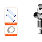 360° Rotating High Pressure Shower Head with Turbo Fan – Water Saving ABS Chrome Spray Nozzle with Filter Bathroom Accessory